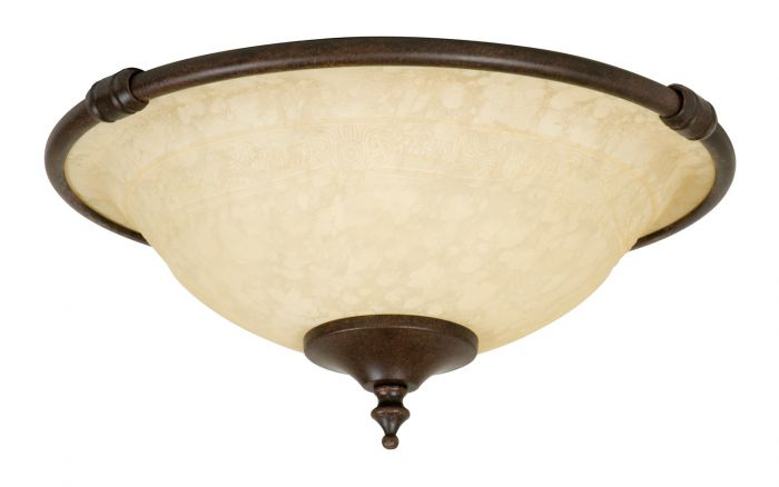 2 Light Bowl Fan Light Kit - LK24-AG-LED