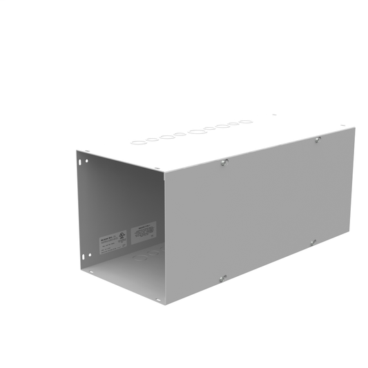 10x24X10 Screw Cover Wireway Type 1 UL Listed Steel Knockouts ANSI 61 Gray