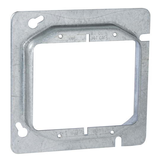 4-11/16 in. Square Cover, 2-Device, 3/4 in. Raised