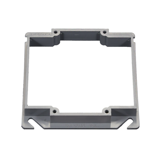 2-Gang 1/2 in. Rise EZ BOX Electrical Box Cover Riser