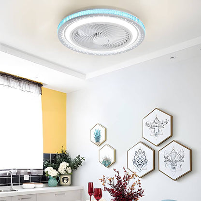 [Open-Box]19.7" Bladeless Ceiling Fan with LED Light and Remote