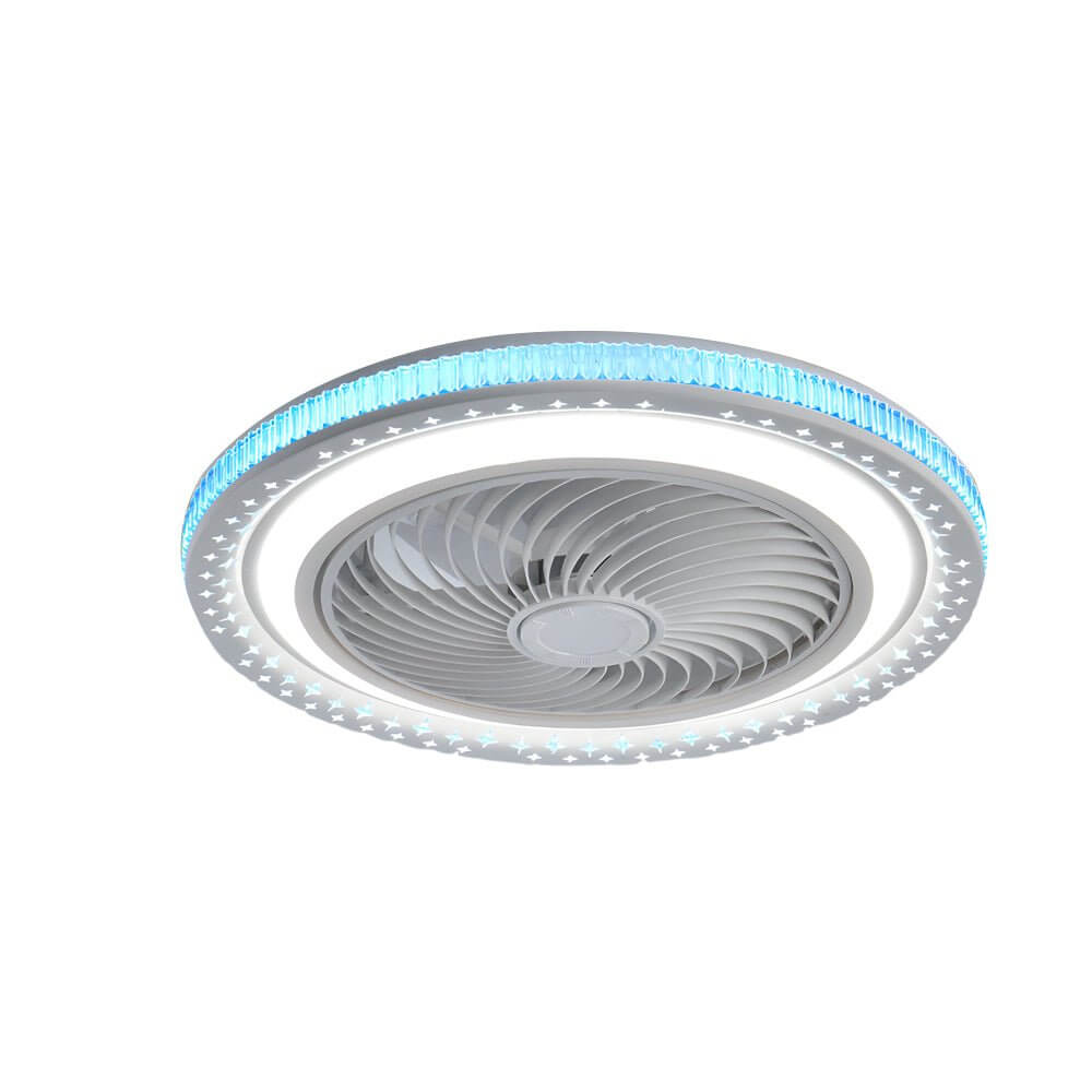 [Open-Box]19.7" Bladeless Ceiling Fan with LED Light and Remote