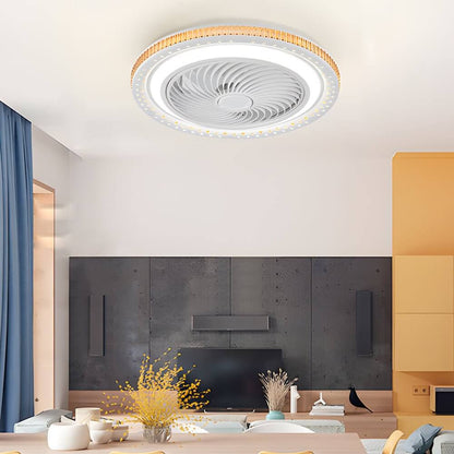 [Open-Box]19.7" Bladeless Ceiling Fan with LED Light and Remote