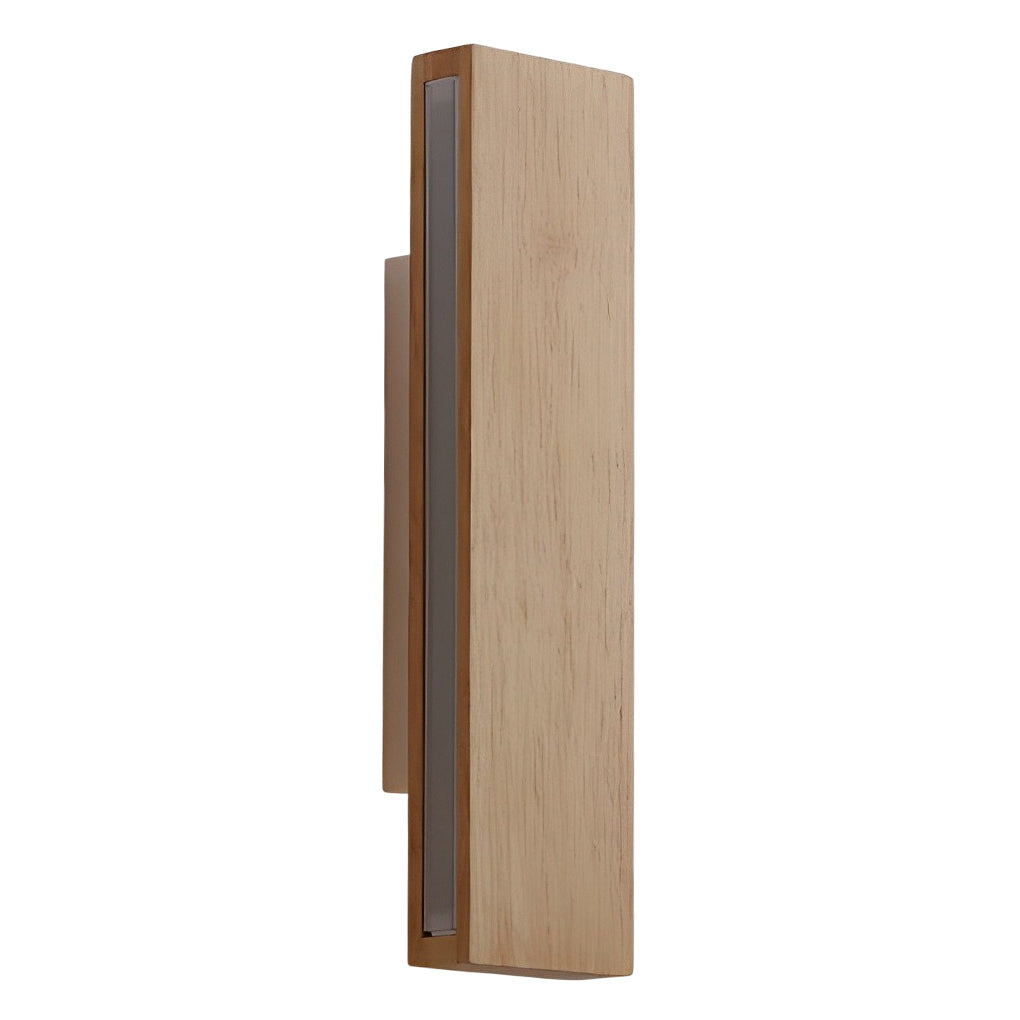 [Open-Box]Rotatable Minimalist Rectangular Wood Led Wall Lamp Wall Lights Fixture
