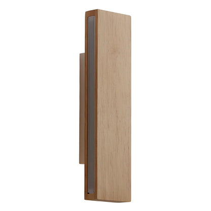 [Open-Box]Rotatable Minimalist Rectangular Wood Led Wall Lamp Wall Lights Fixture