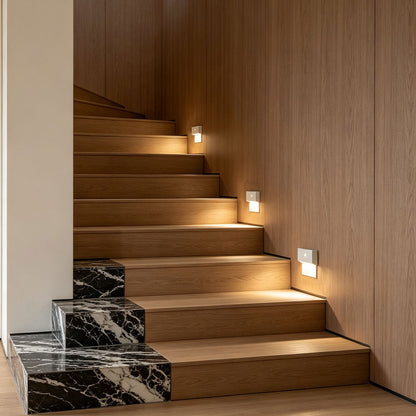 【4 PCS】LED Lights for Steps Waterproof Wall Corner Light