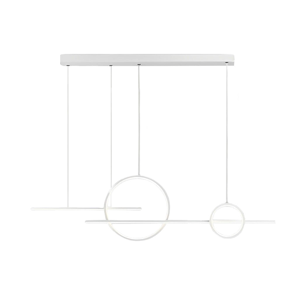 [Open-Box]Circles Three Step Dimming Stepless Dimmable Chandeliers with LED Strip