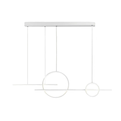 [Open-Box]Circles Three Step Dimming Stepless Dimmable Chandeliers with LED Strip