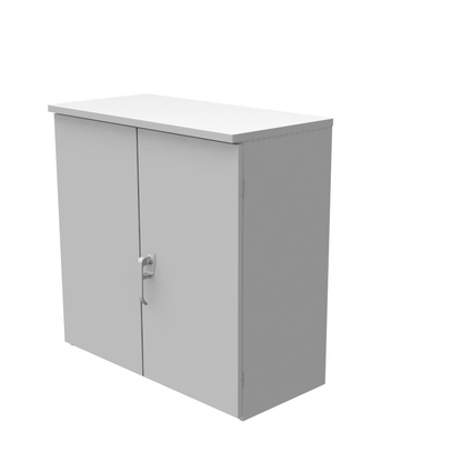36x16x36 Hinge Cover Type 3R Steel No Knockouts ANSI 61 Gray Double Doors Padlocking 3 Point Handle Back Panel Weld Studs Draw Shield No Center Position