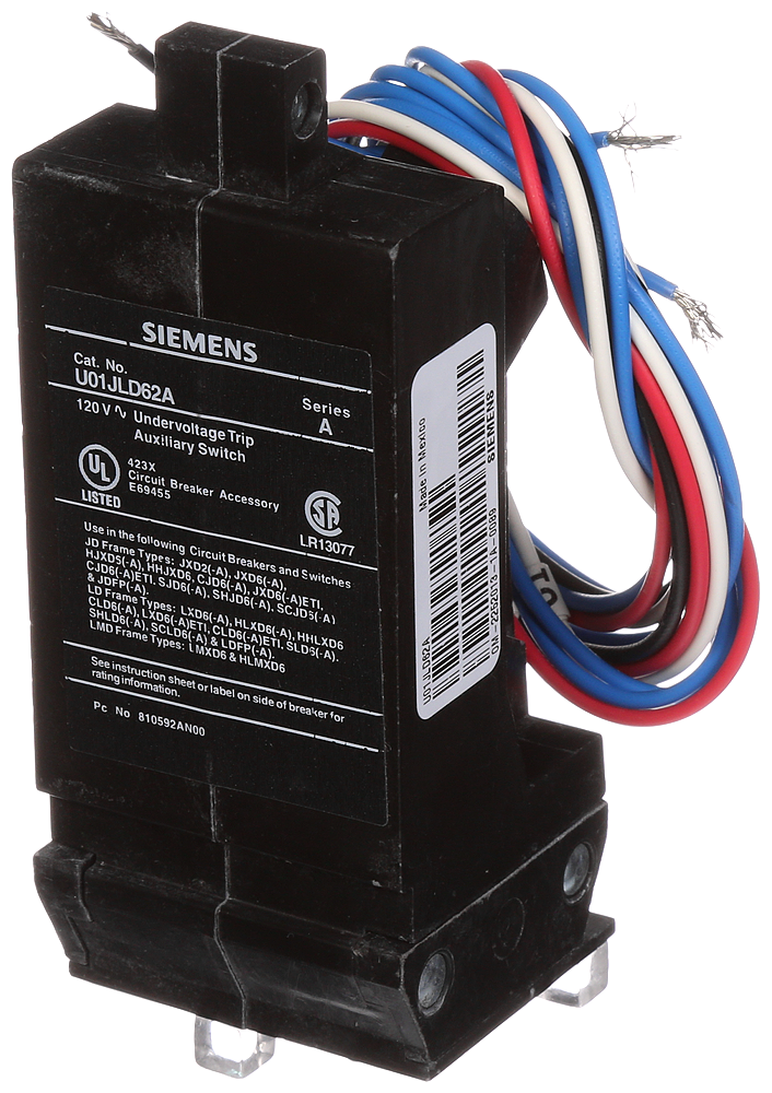 BREAKER JD/LD/LMD 120VAC UV TRP/AUX