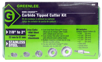 5 Piece Quick Change Carbide Cutter Set