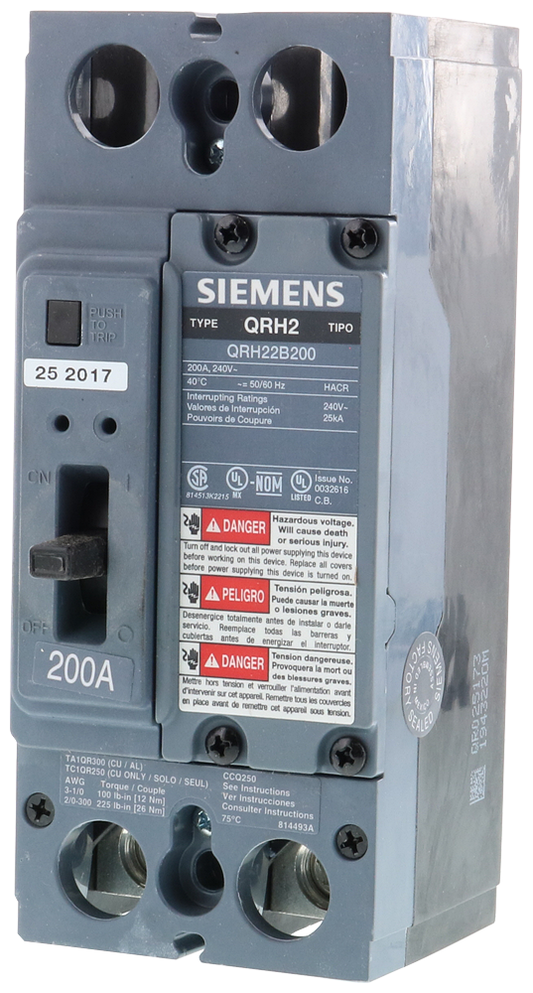 BREAKER QR 2P 200A 240V 25KA