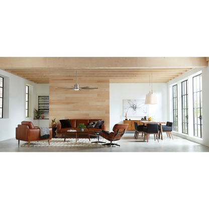 72" 18W LED 8 Blade Brushed Nickel ceiling fan