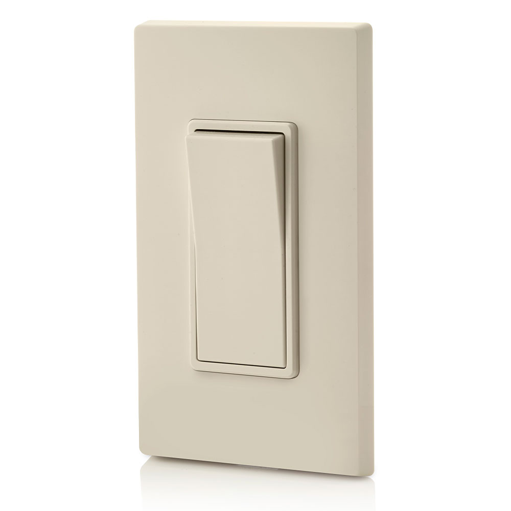 15 Amp Decora Rocker 4-Way Switch, Grounding, Light Almond