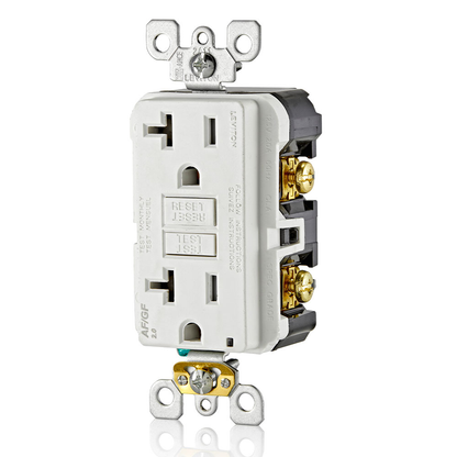 20 Amp, Self Test, Tamper-Resistant Dual-Function AFCI/GFCI Outlet with LED Indicator Light