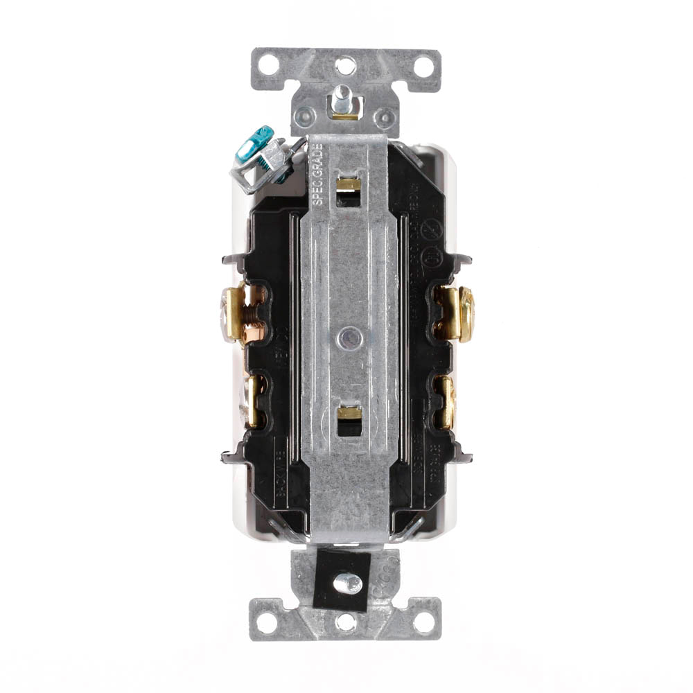 20 Amp Decora Plus Isolated Ground Duplex Receptacle/Outlet, Hospital Grade, Tamper-Resistant, Self-Grounding