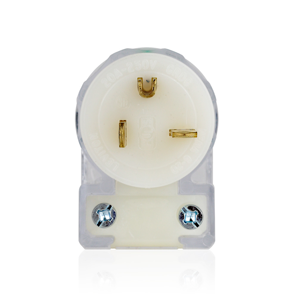20 Amp, 250 Volt, Straight Blade Plug, Hospital Grade