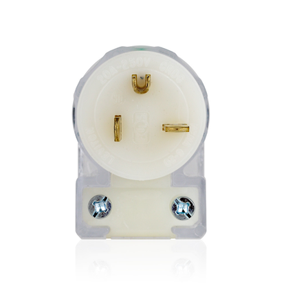 20 Amp, 250 Volt, Straight Blade Plug, Hospital Grade
