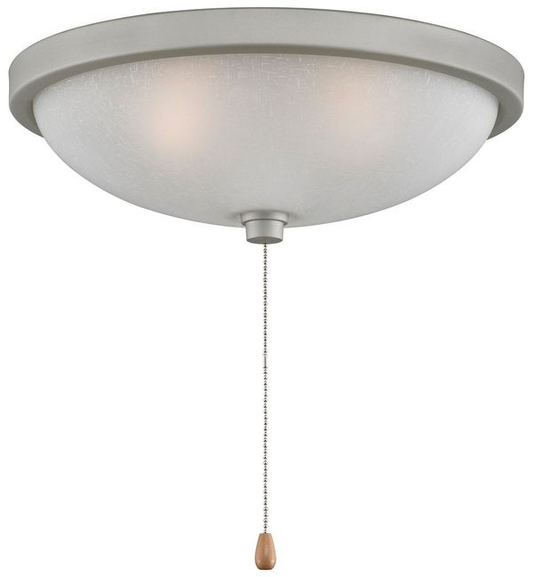 14" LOW PROFILE BOWL LIGHT KIT: SATIN NICKEL