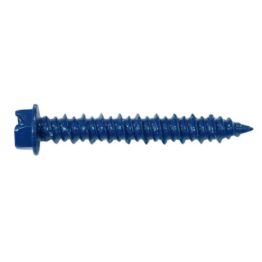 1Csh14114 Af 1/4 X 1-1/4 Hex Washer Head Concrete Screw Blue 100/Box - 1500/Ctn
