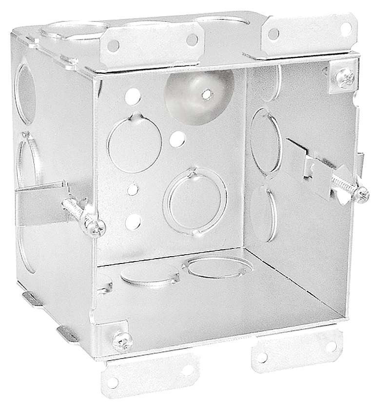 52171-OW - Four Square Cut In Old Work Junction Box 2-1/8" Deep, 25 Pak