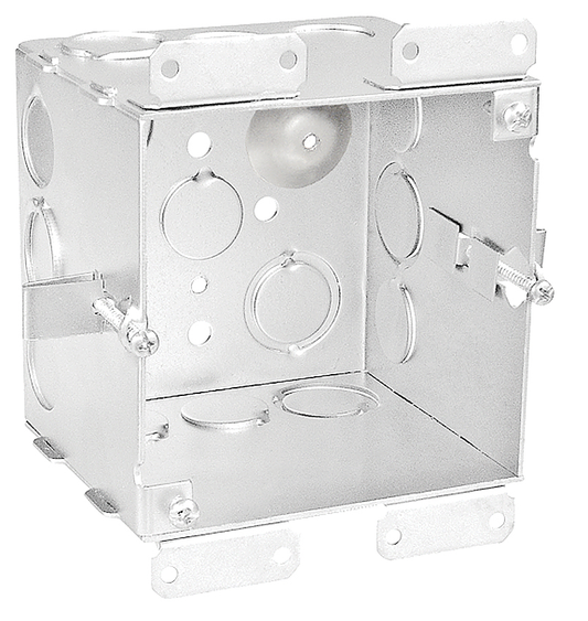 52171-OW - Four Square Cut In Old Work Junction Box 2-1/8" Deep, 25 Pak