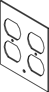 AF Series Double-Gang Plate