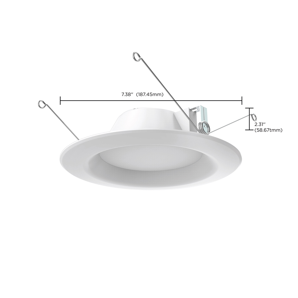 9.8 watt LED Downlight Retrofit; 5 - 6"; 3000K; Dimmable; 120 volts