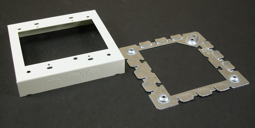 500/700 Two-Gang Flush Type Extension Adapter Fitting