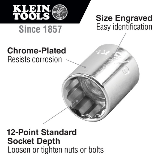 1/2-Inch Standard 12-Point Socket, 1/2-Inch Drive