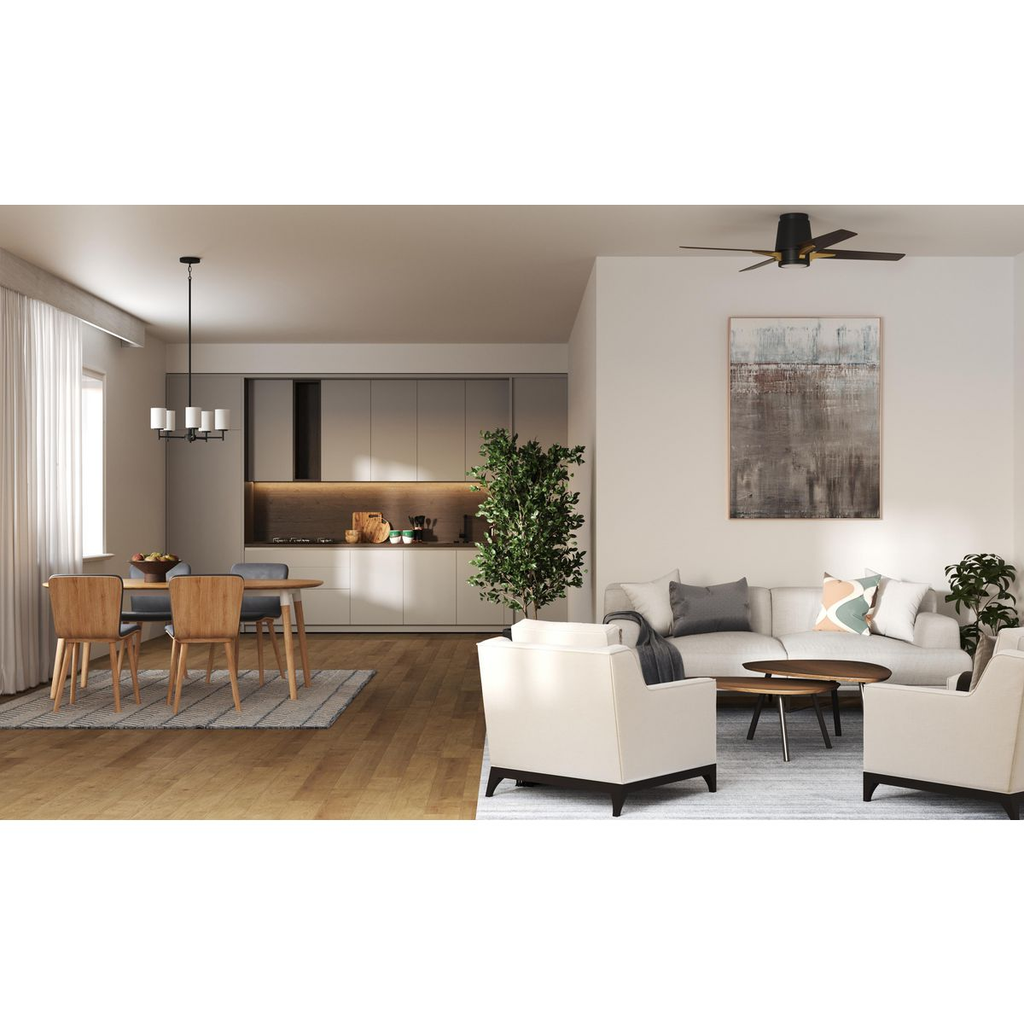 52" Four-Blade Architectural bronze ceiling fan
