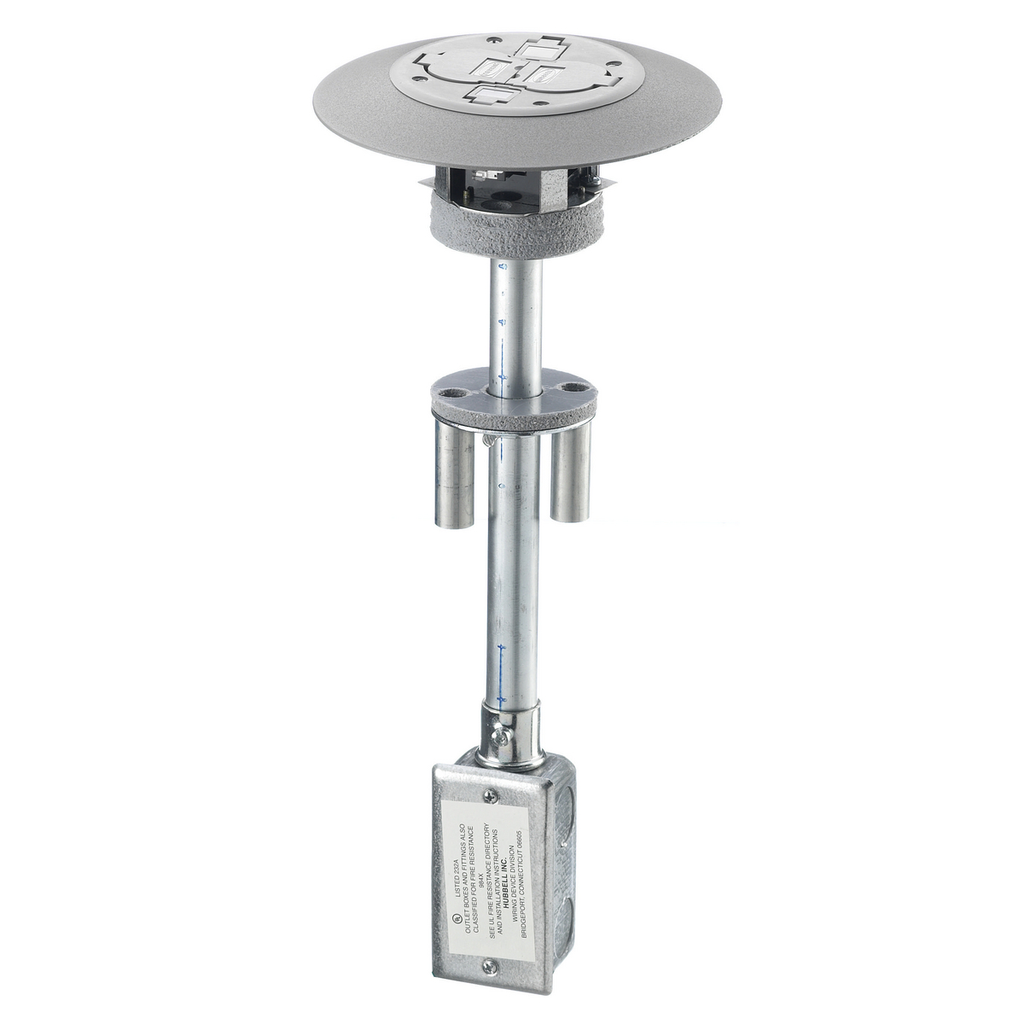 2x2 Flush Duplex Series, Complete Unit, Gray