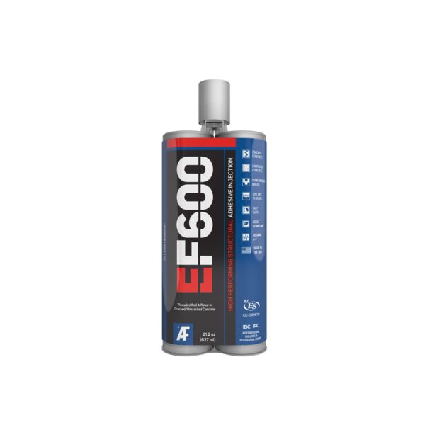 1Ef600-22 Ef600 High Performance Structural Pure Epoxy 22Oz (627Ml) W/ Mixing Nozzle 12/Case - 432/Pallet