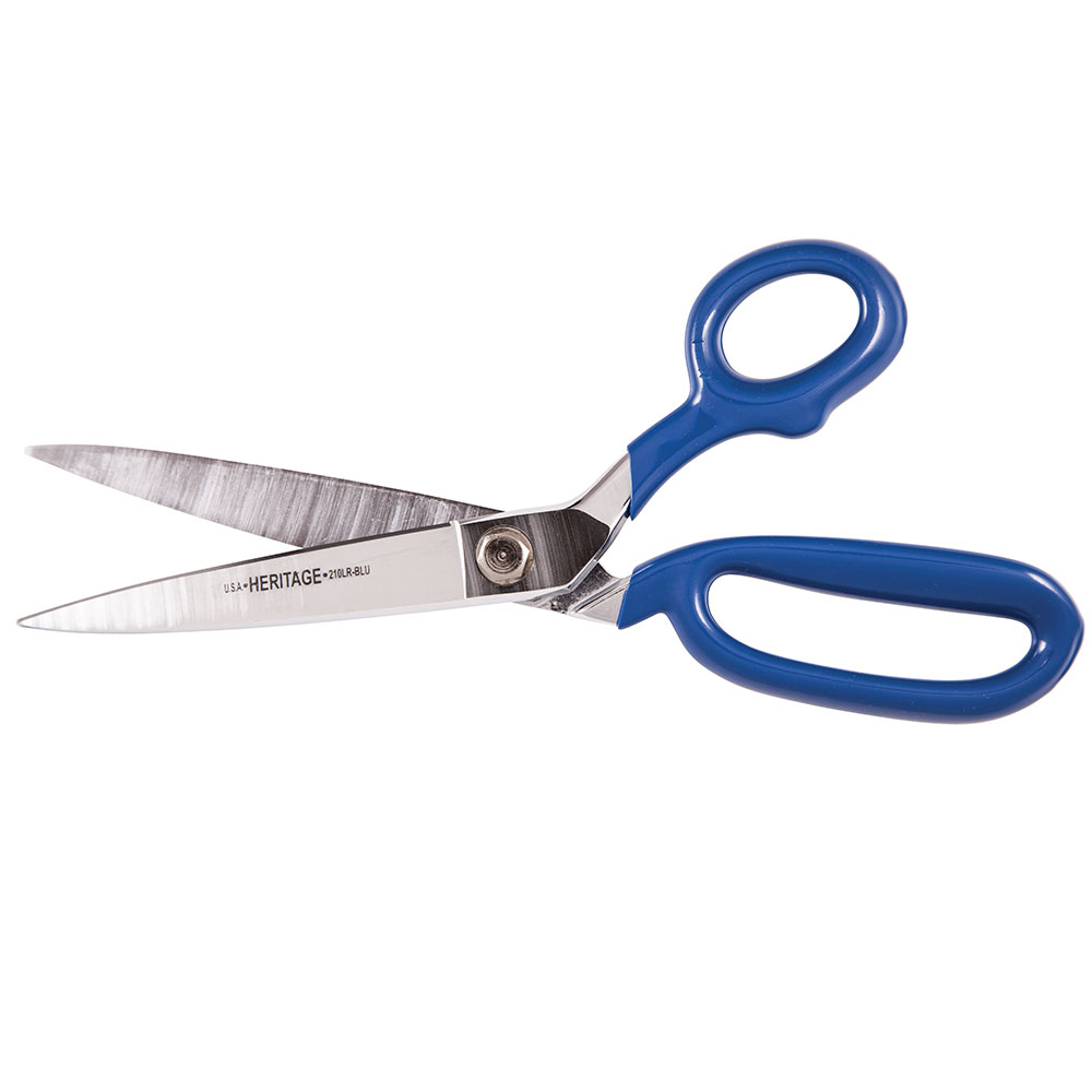 Bent Trimmer w/Large Ring, Coated Handles, 10-Inch