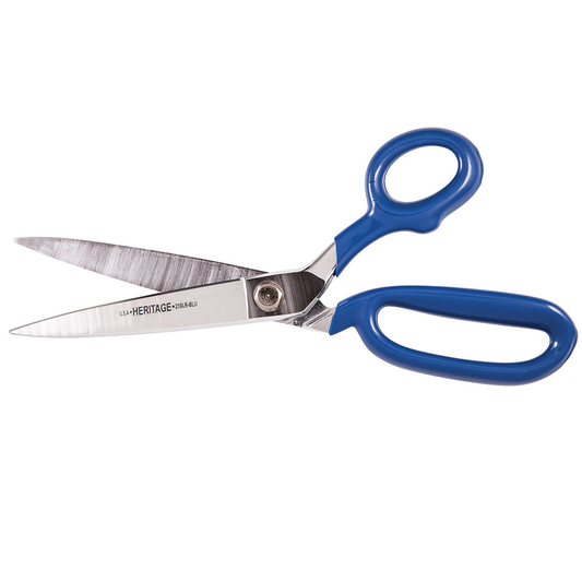 Bent Trimmer w/Large Ring, Coated Handles, 10-Inch