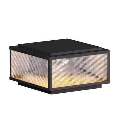 [Open-Box]Outdoor Pillar Light Fixtures Cast Aluminum Square Waterproof