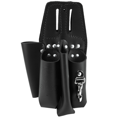 Black Leather Tool Pouch for Belts