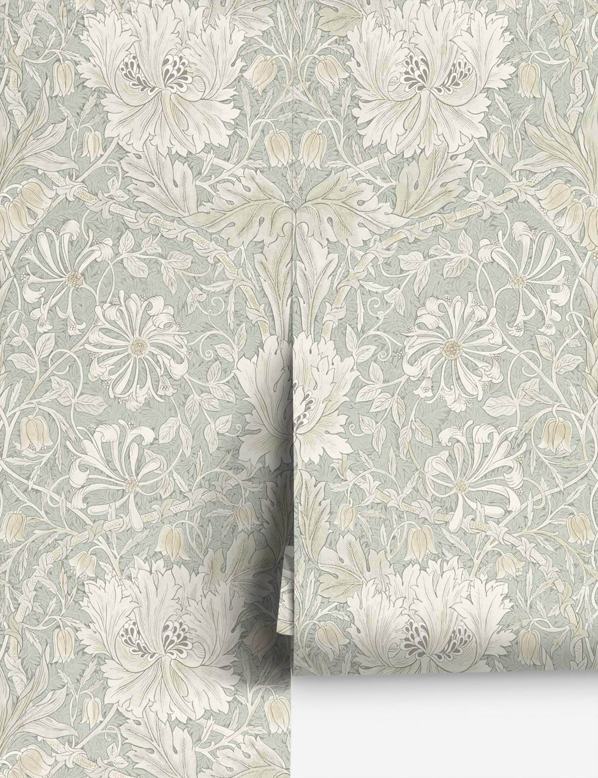 Pure Honeysuckle & Tulip Wallpaper by Morris & Co.