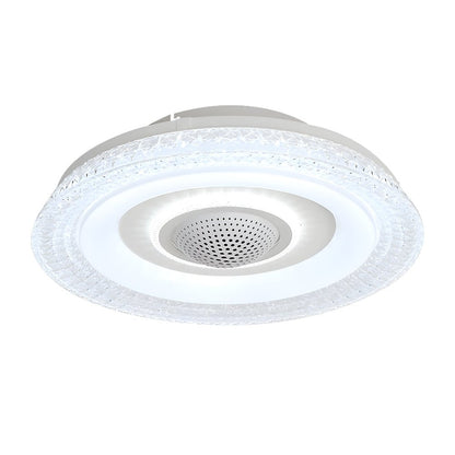 [Open-Box]20 in. W 6-Speed Indoor Bladeless Smart Ceiling Fan with Remote and Dimmable LED