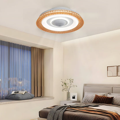 [Open-Box]20 in. W 6-Speed Indoor Bladeless Smart Ceiling Fan with Remote and Dimmable LED