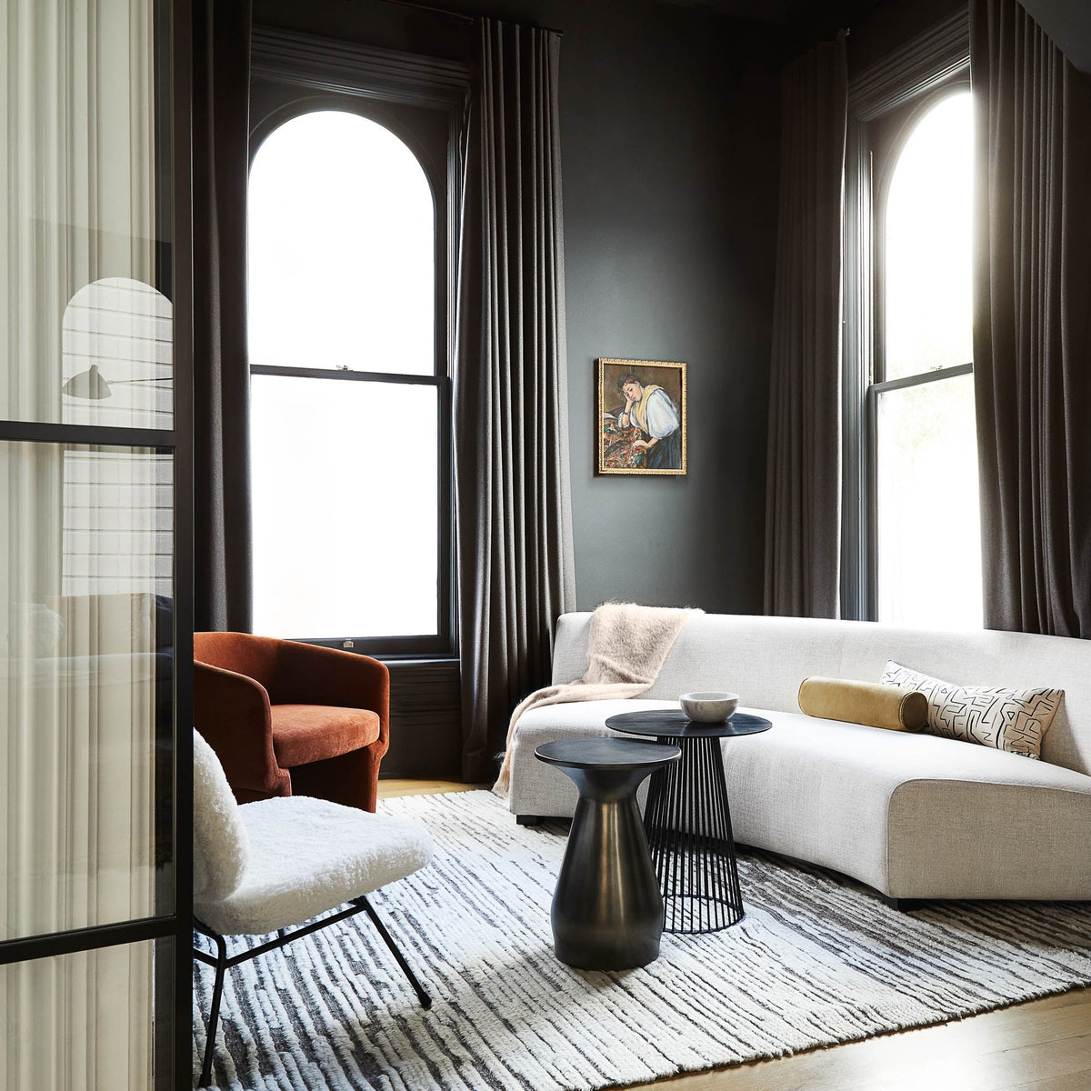 Saban 2-Piece Curved Sectional Sofa