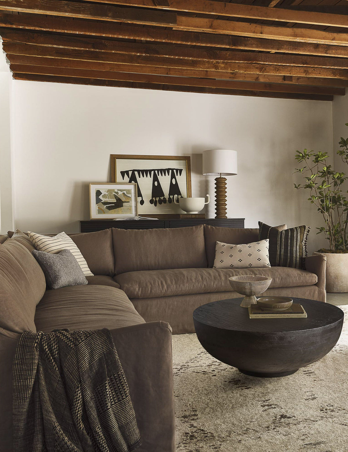 Portola Slipcover Corner Sectional Sofa