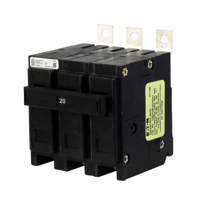 20 Amp, 3 Pole, Circuit Breaker Bolt-On