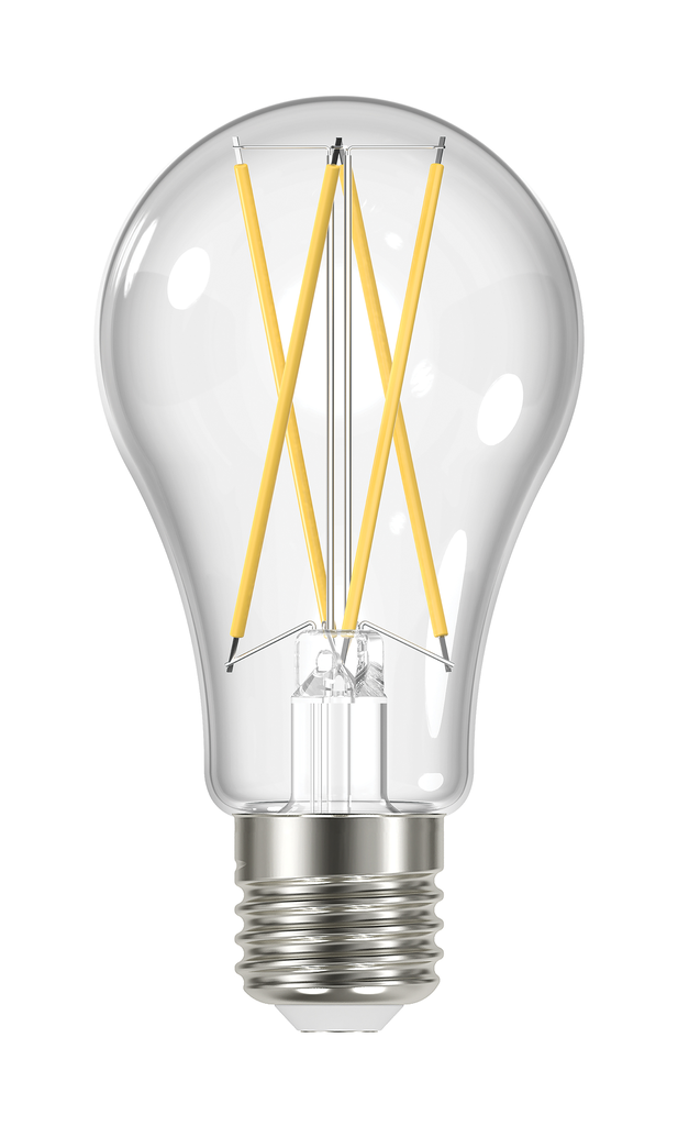 12 Watt A19 LED; Clear; Medium base; 2700K; 120 Volt
