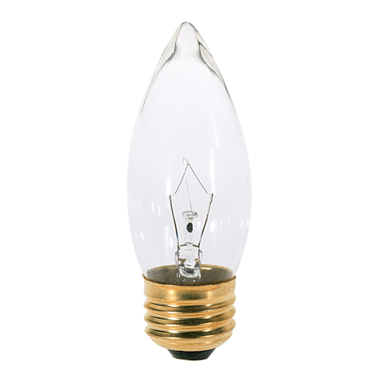 40 Watt B11 Incandescent; Clear; 1500 Average rated hours; 370 Lumens; Medium base; 120 Volt