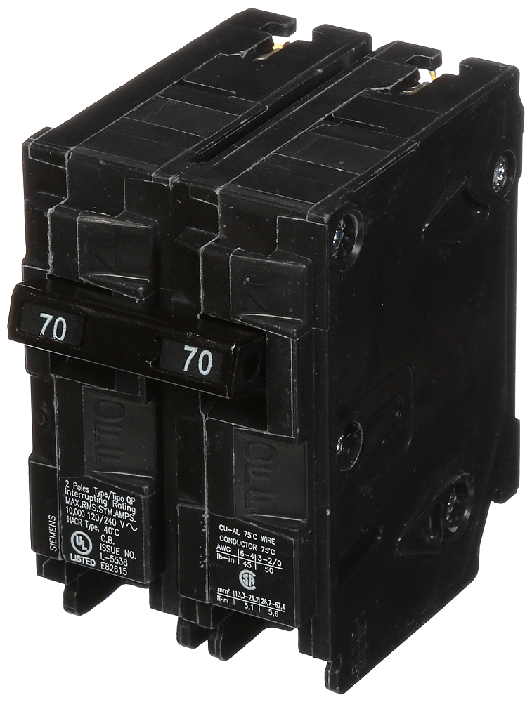 BREAKER 70A 2P 120/240V 10KA QP