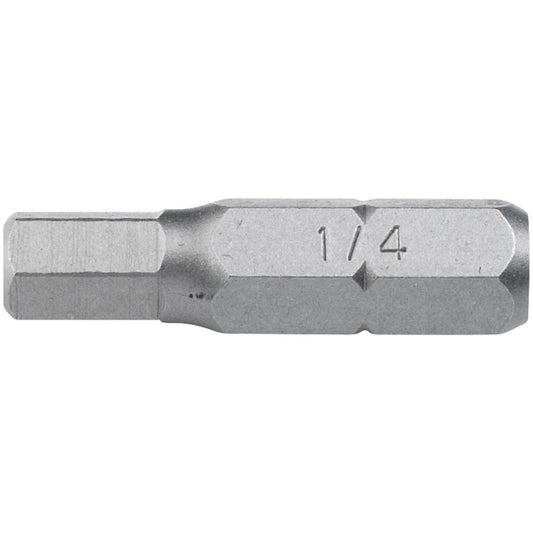 7/32" X 1-1/4" HEX BIT (5/16" SH.)