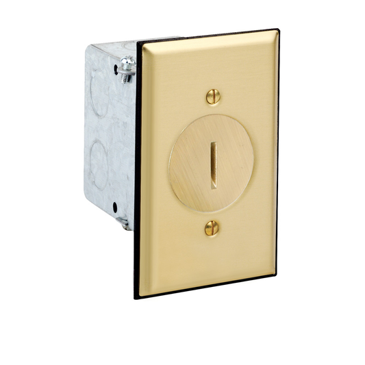 15 Amp 1-Gang Floor Box Receptacle/Outlet Assembly, Tamper-Resistant