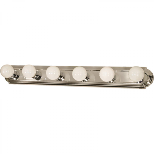 6 Light - 36" Vanity Strip - Polished Chrome Finish