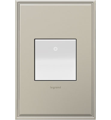 adorne® 15A Paddle Switch, White, with Microban®